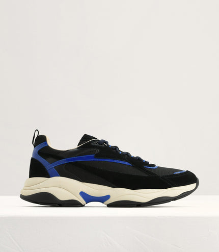 Chunky Suede and Mesh Sneakers