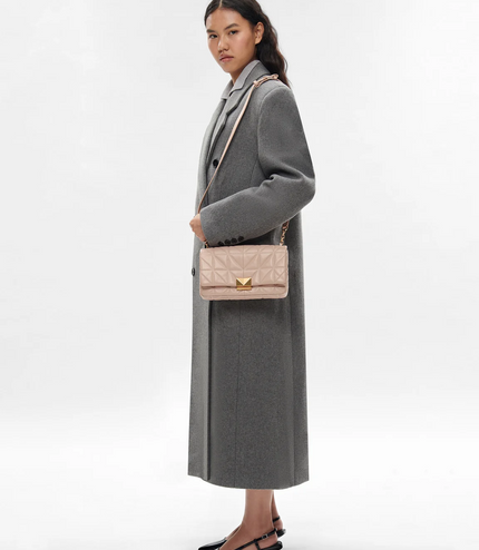 PEDRO Studio Leather Shoulder Bag in Pixel - Nude
