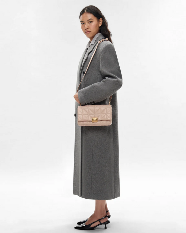 PEDRO Studio Leather Shoulder Bag in Pixel - Nude