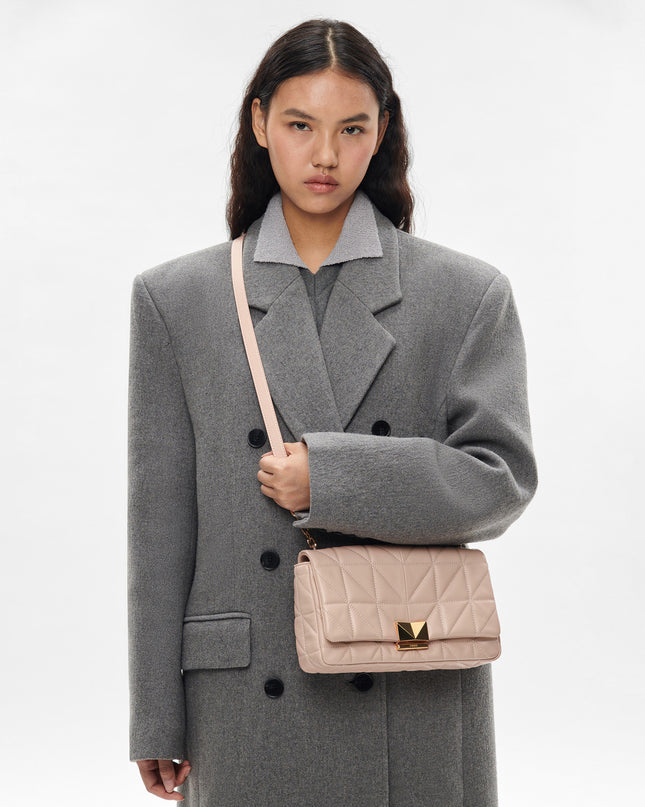 PEDRO Studio Leather Shoulder Bag in Pixel - Nude