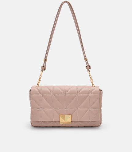 PEDRO Studio Leather Shoulder Bag in Pixel - Nude