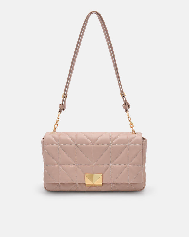 PEDRO Studio Leather Shoulder Bag in Pixel - Nude