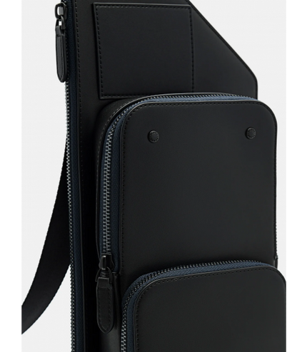 Leather Sling Pouch - Black