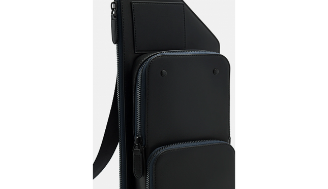 Leather Sling Pouch - Black