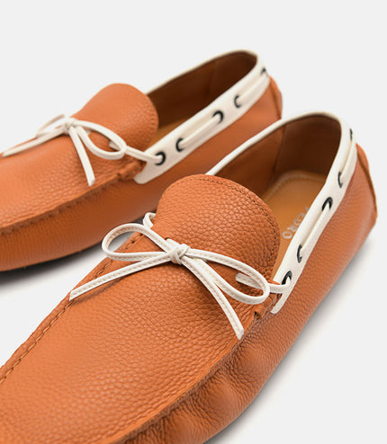 Leather Bow Moccasins