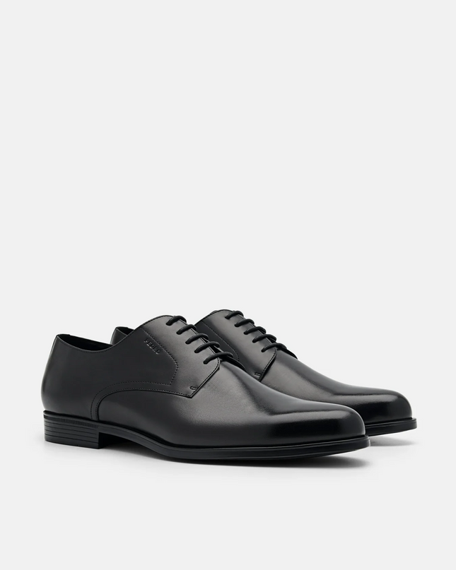 Leather Derby Shoes - Black