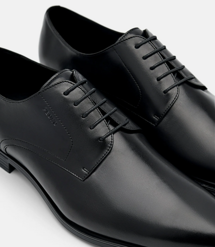 Leather Derby Shoes - Black