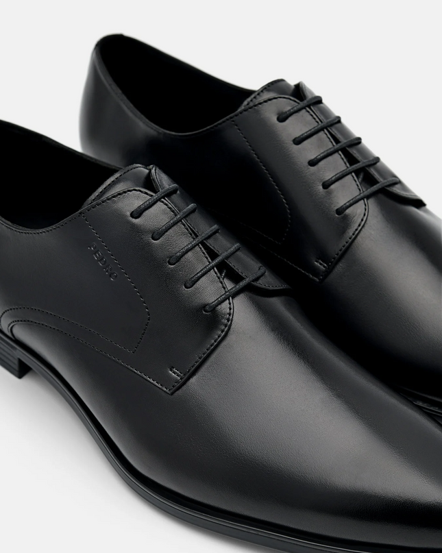 Leather Derby Shoes - Black
