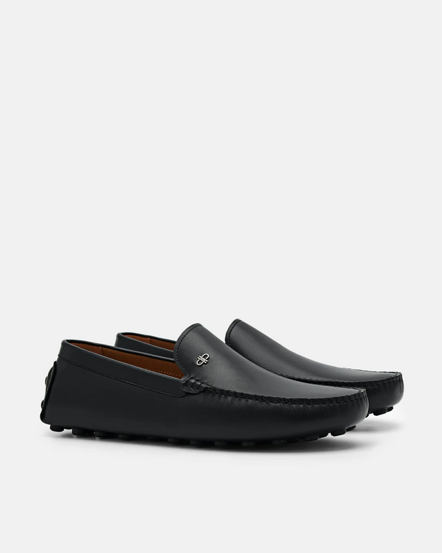 Leather Driving Shoes - Black