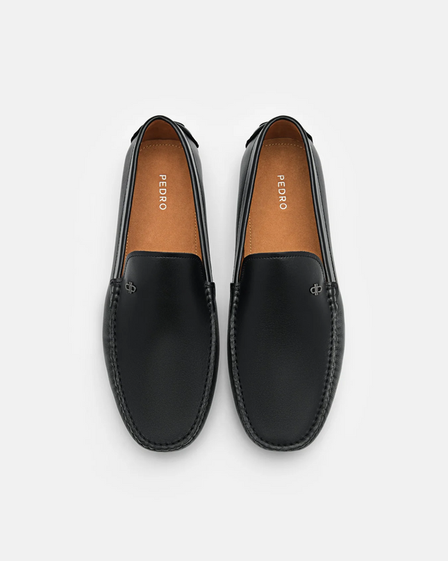 Leather Driving Shoes - Black
