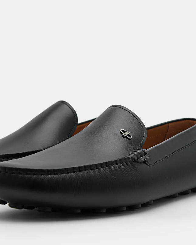 Leather Driving Shoes - Black