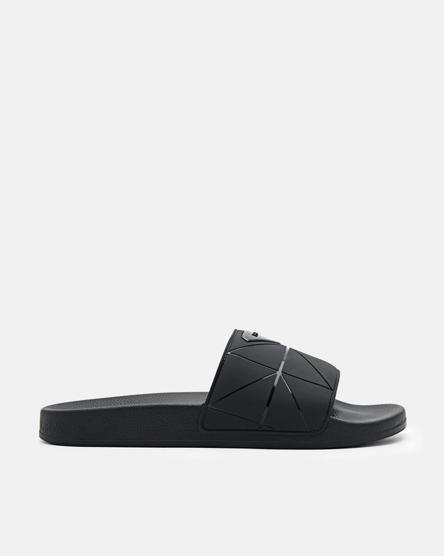 Slide Sandals in Pixel - Black
