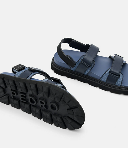 Bryson Backstrap Sandals - Blue