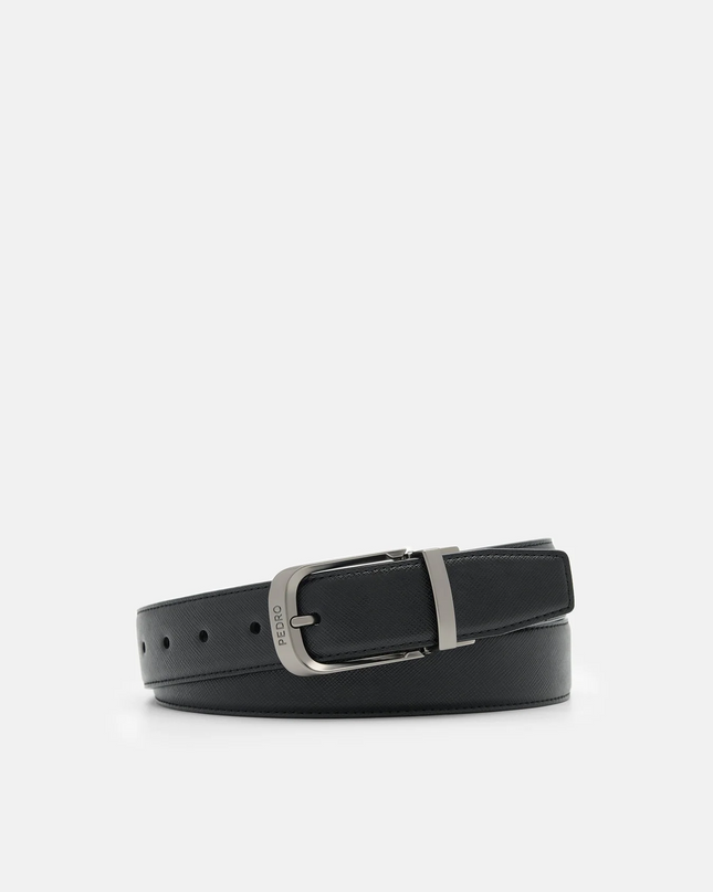 Leather Reversible Pin Belt