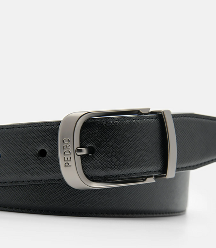 Leather Reversible Pin Belt