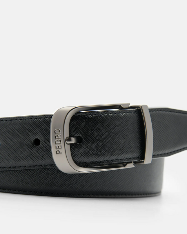 Leather Reversible Pin Belt