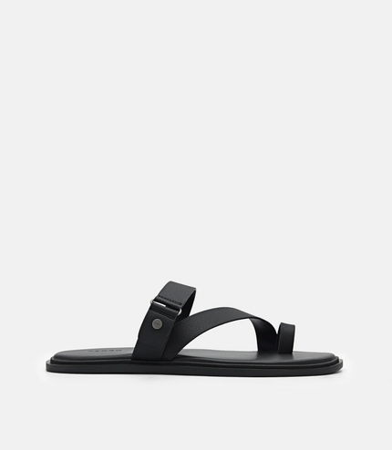 Oliver Toe Loop Sandals - Black