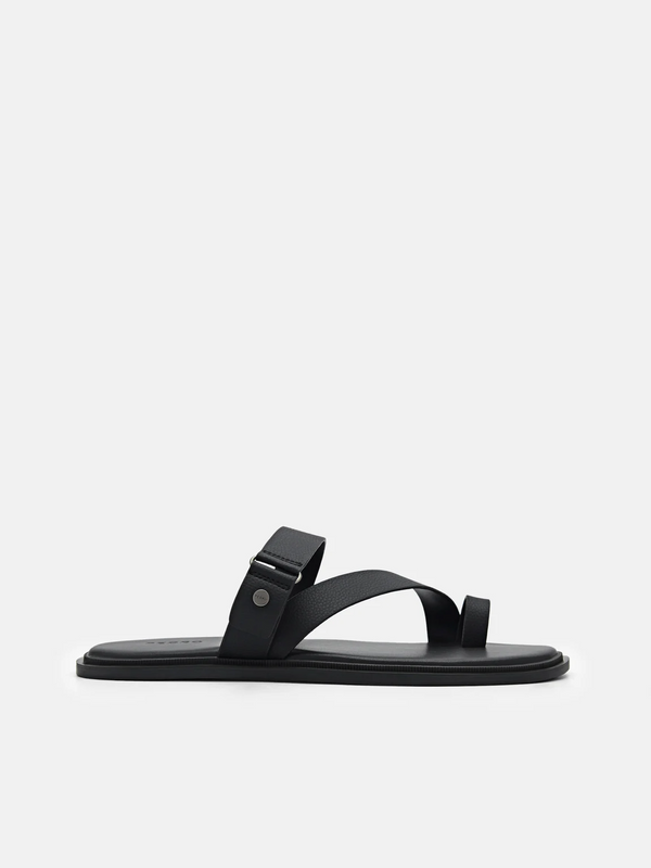 Oliver Toe Loop Sandals - Black