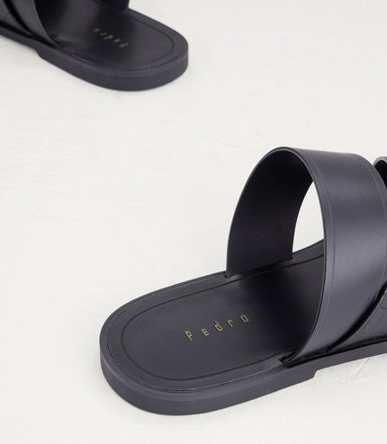 Croc-Effect Sandals