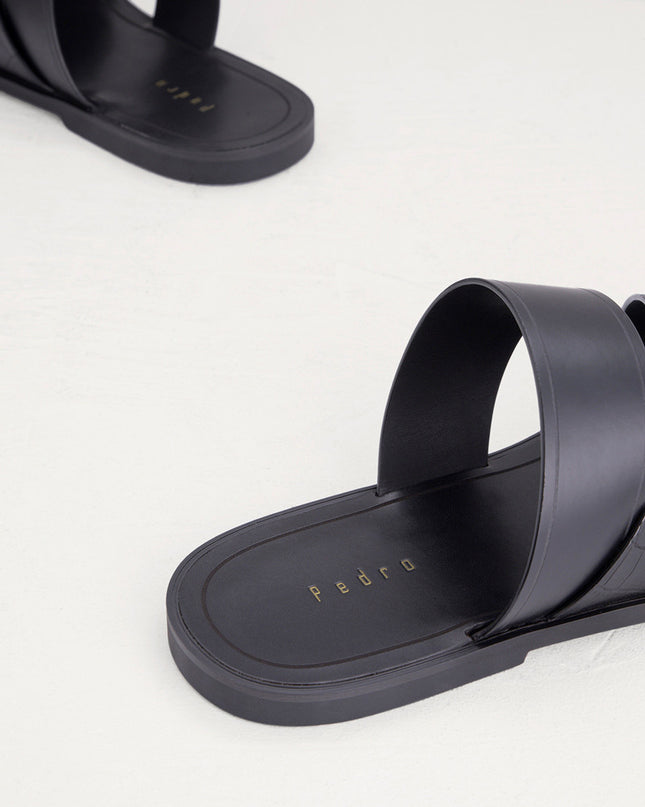 Croc-Effect Sandals