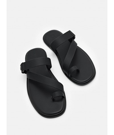 Oliver Toe Loop Sandals - Black