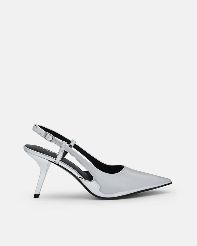 Morraine Slingback Pumps - Silver