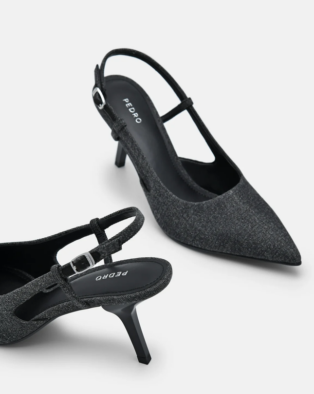 Morraine Slingback Pumps - Black