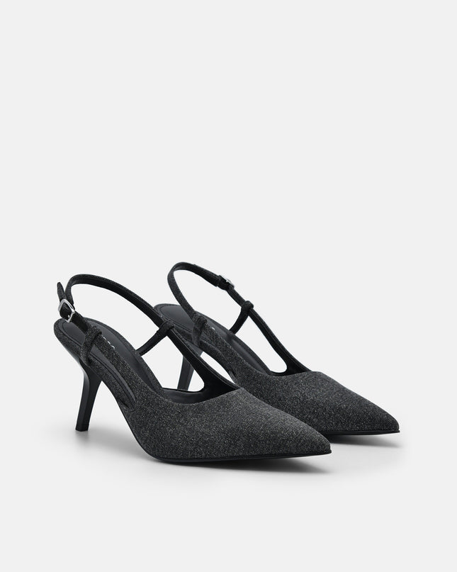 Morraine Slingback Pumps - Black