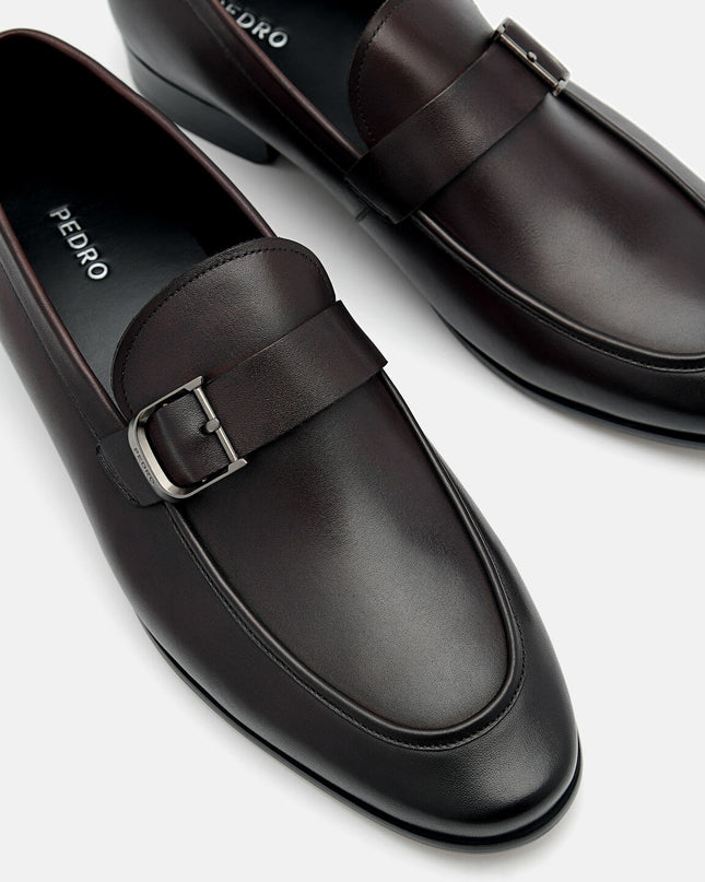 Helix Leather Loafers - Dark Brown