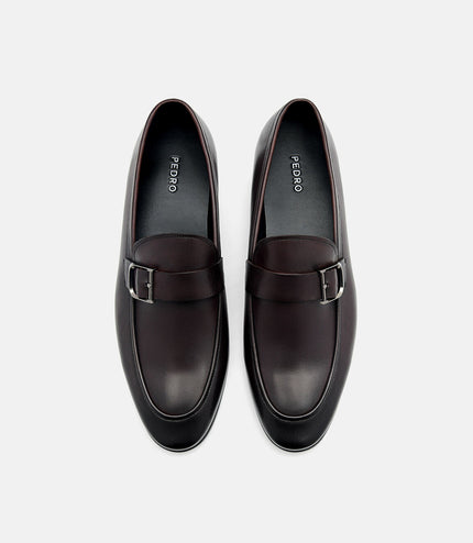 Helix Leather Loafers - Dark Brown