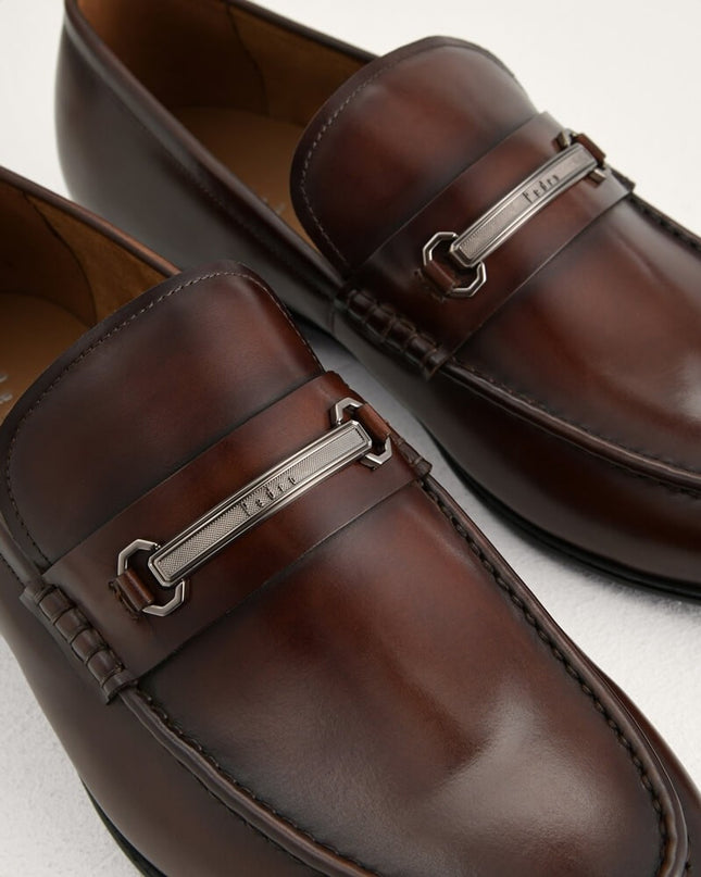 Bit Leather Loafers