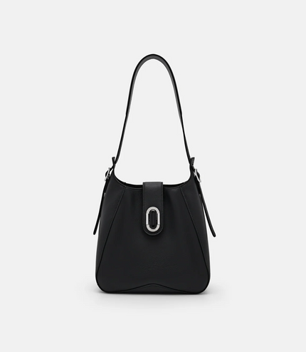 PEDRO Studio Rift Leather Hobo Bag - Black