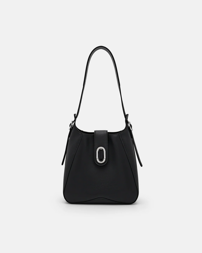 PEDRO Studio Rift Leather Hobo Bag - Black