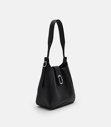PEDRO Studio Rift Leather Hobo Bag - Black