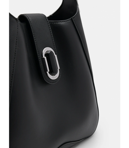 PEDRO Studio Rift Leather Hobo Bag - Black