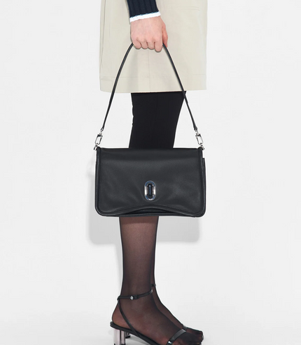 PEDRO Studio Rift Leather Shoulder Bag - Black