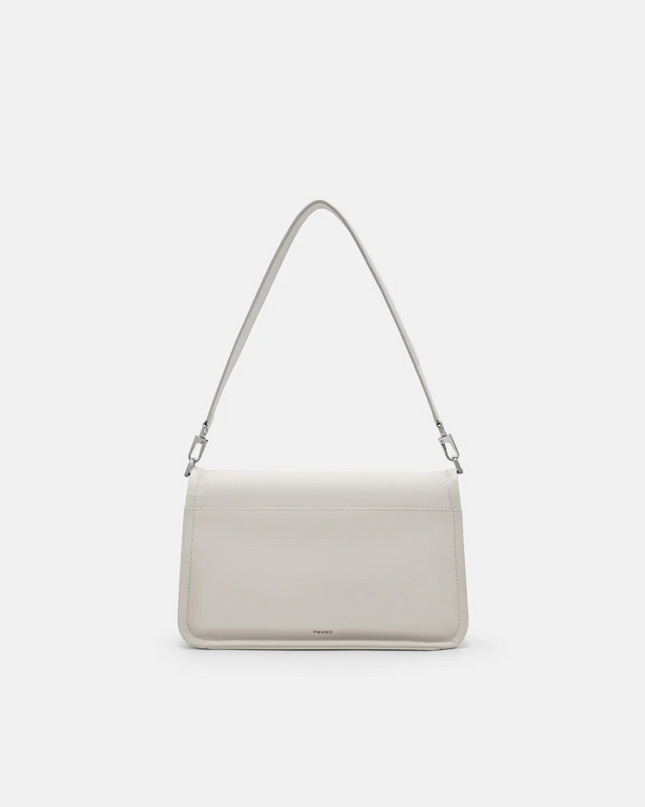 PEDRO Studio Rift Leather Shoulder Bag - Chalk