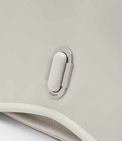 PEDRO Studio Rift Leather Shoulder Bag - Chalk