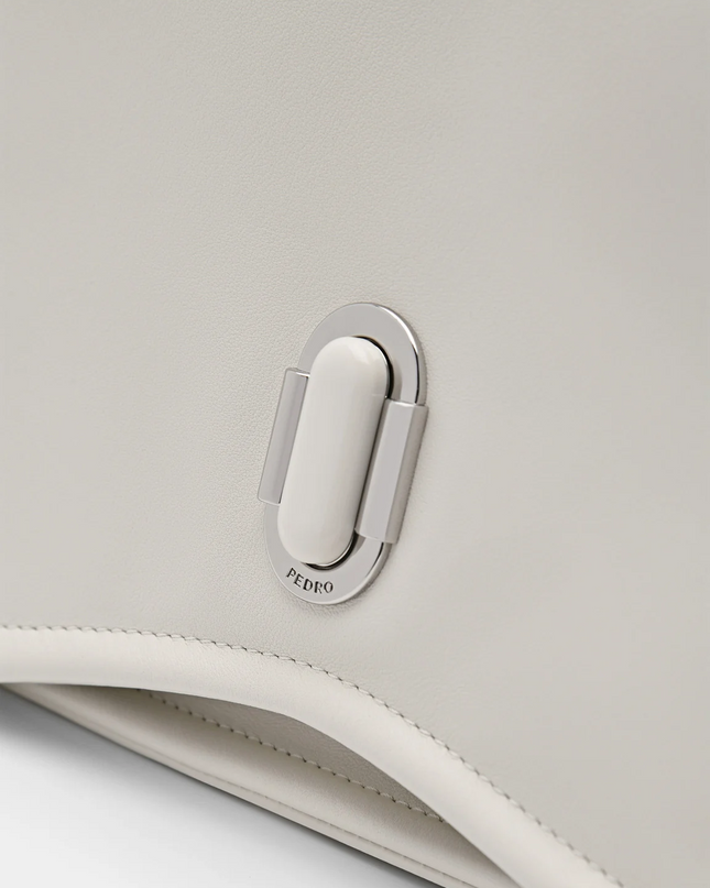 PEDRO Studio Rift Leather Shoulder Bag - Chalk