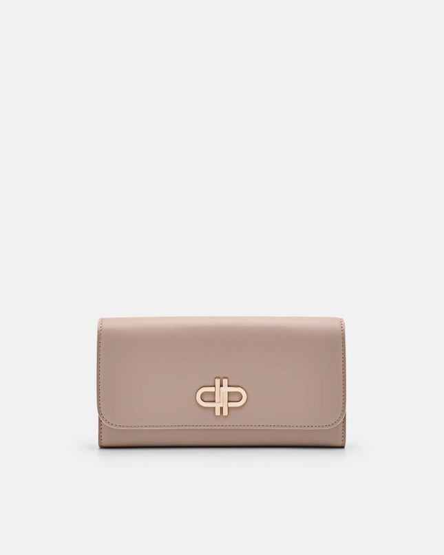PEDRO Icon Leather Long Wallet - Nude