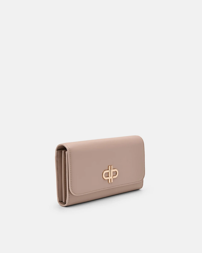 PEDRO Icon Leather Long Wallet - Nude
