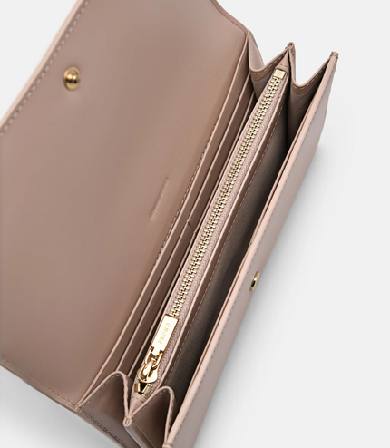 PEDRO Icon Leather Long Wallet - Nude