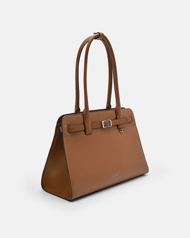 PEDRO Studio Phoebe Leather Tote Bag - Cognac