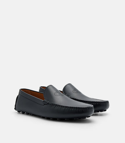 PEDRO Icon Leather Driving Shoes - Black