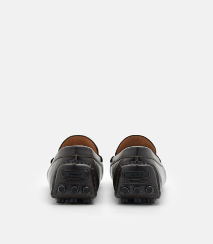 PEDRO Icon Leather Driving Shoes - Dark brown