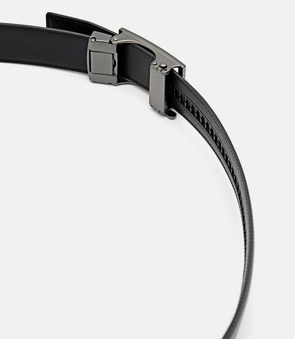 Grid Leather Automatic Belt