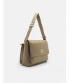 Nylon Messenger Bag - Taupe