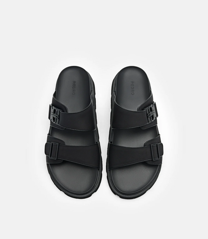 PEDRO Icon Slide Sandals - Black