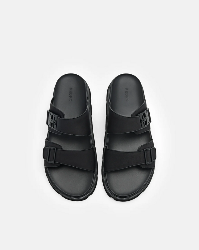 PEDRO Icon Slide Sandals - Black