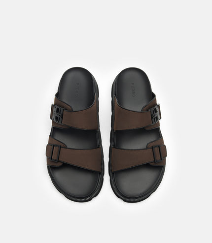PEDRO Icon Slide Sandals - Dark Brown